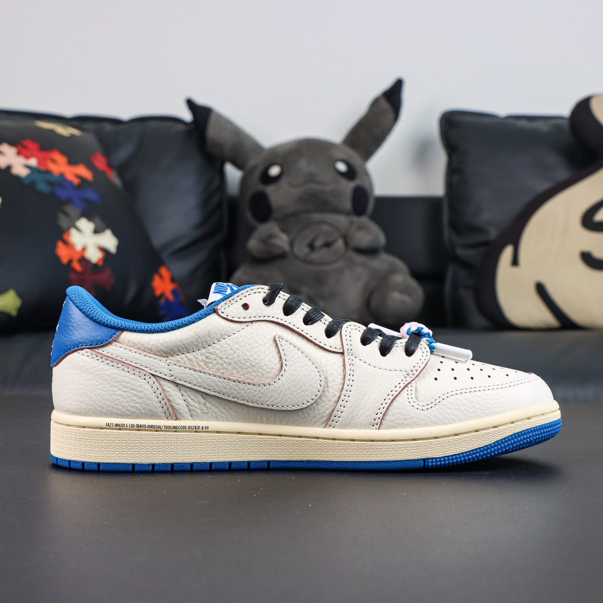Travis Scott x Fragment x Air Jordan 1 Low OG SP Sail Military Blue