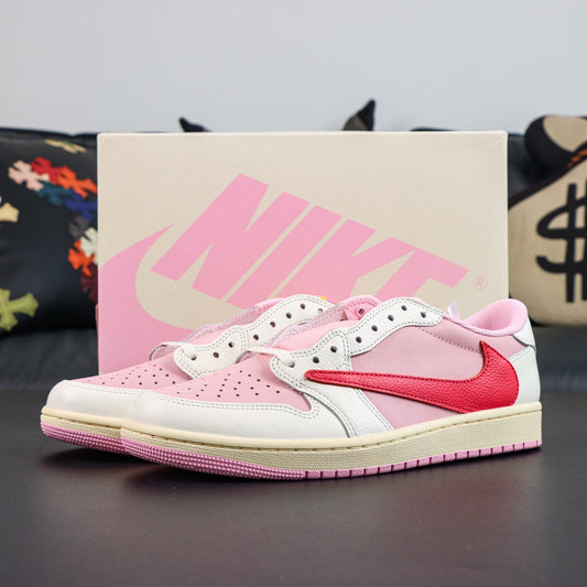 Travis Scott x Air Jordan 1 Low OG Sail Tropical Pink
