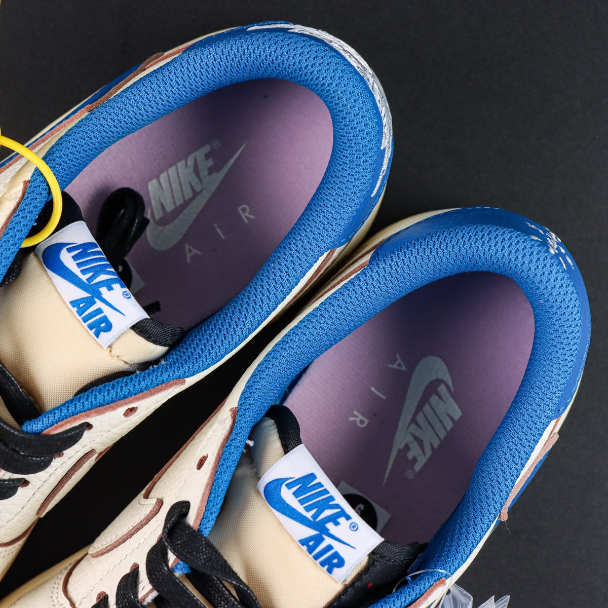 Travis Scott x Fragment x Air Jordan 1 Low OG SP Sail Military Blue